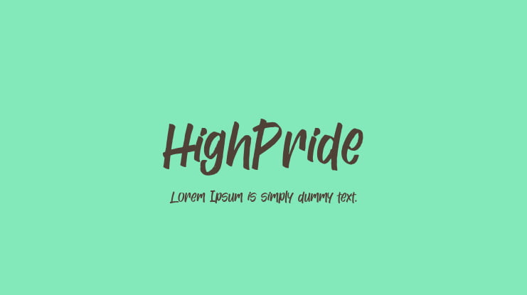 HighPride Font