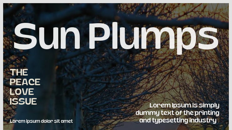 Sun Plumps Font Family