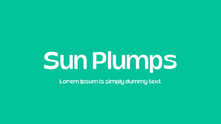 Sun Plumps Font Family