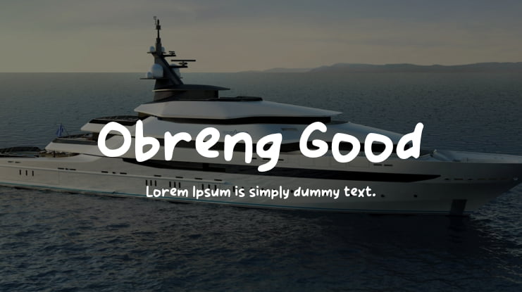 Obreng Good Font