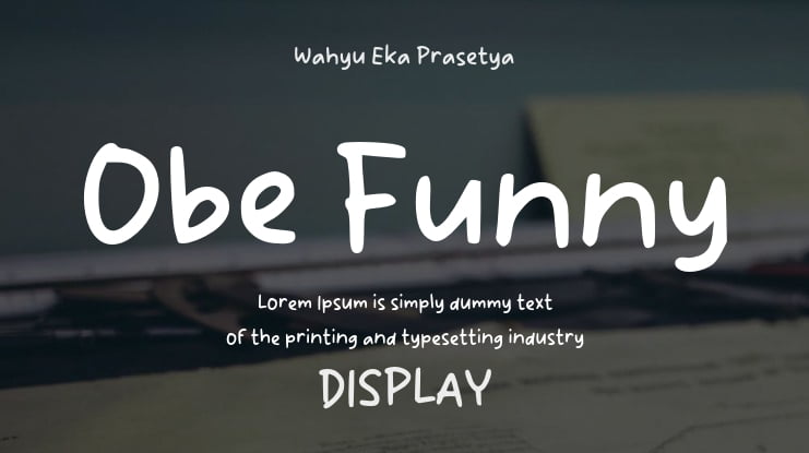 Obe Funny Font