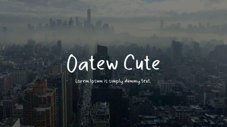 Oatew Cute Font