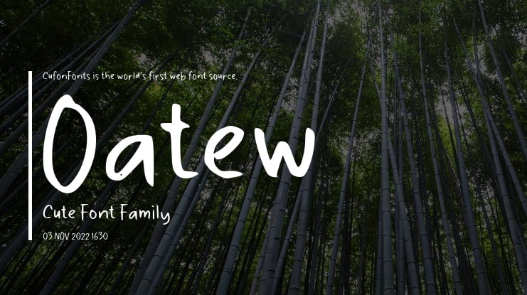 Oatew Cute Font