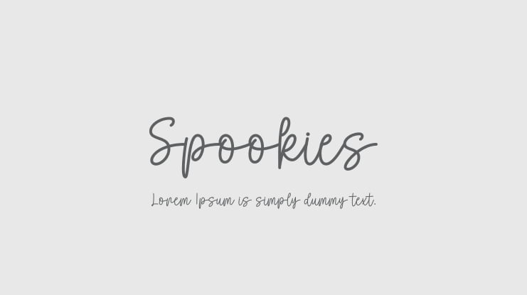 Spookies Font Family