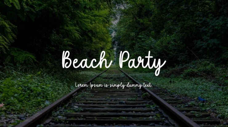 Beach Party Font