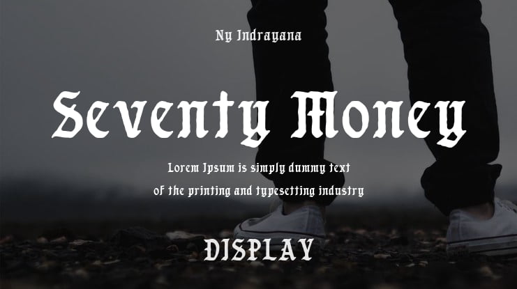 Seventy Money Font