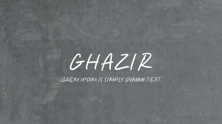 Ghazir Font