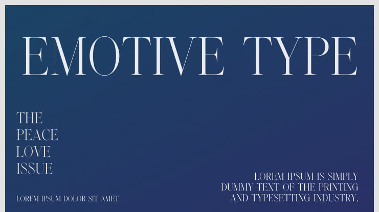 Emotive Type Font