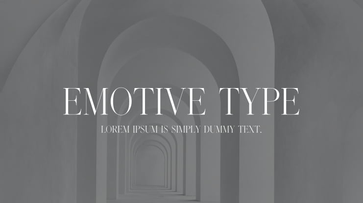 Emotive Type Font