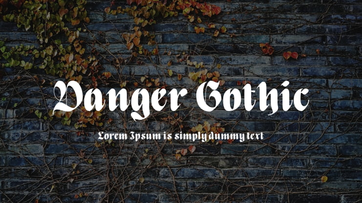 Danger Gothic Font