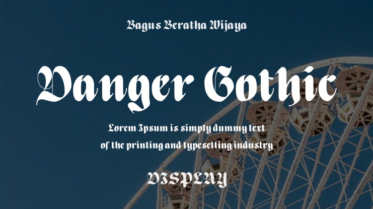 Danger Gothic Font