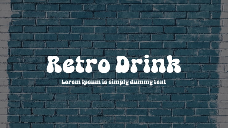 Retro Drink Font