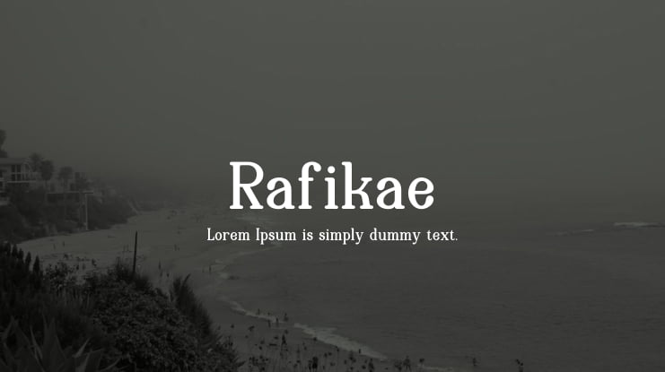 Rafikae Font