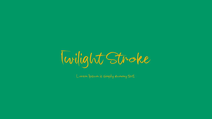 Twilight Stroke Font