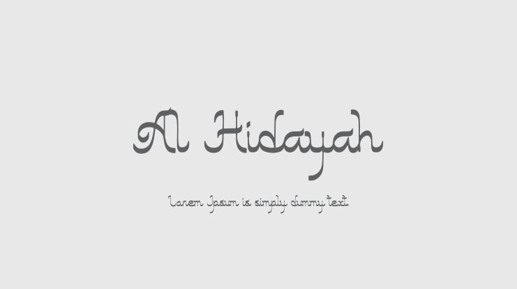 Al Hidayah Font