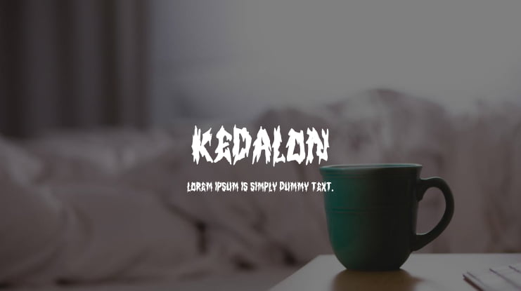 KEDALON Font