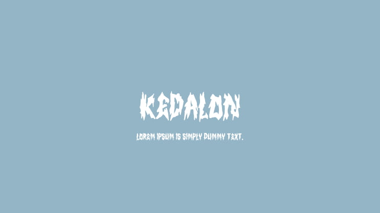 KEDALON Font