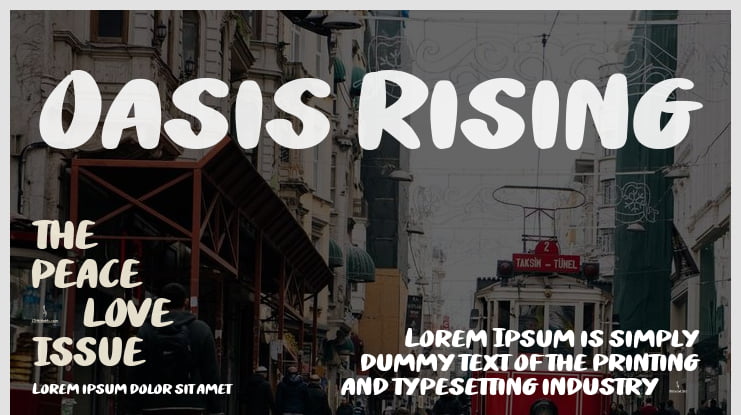 Oasis Rising Font