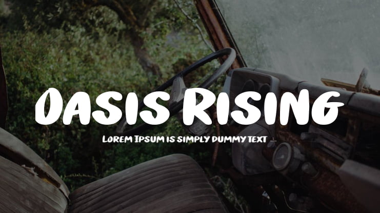 Oasis Rising Font