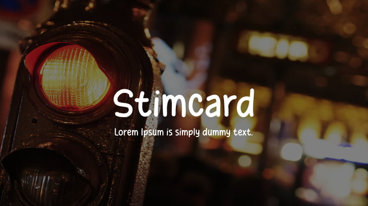 Stimcard Font