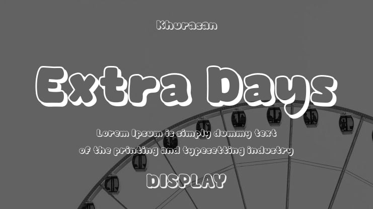 Extra Days Font