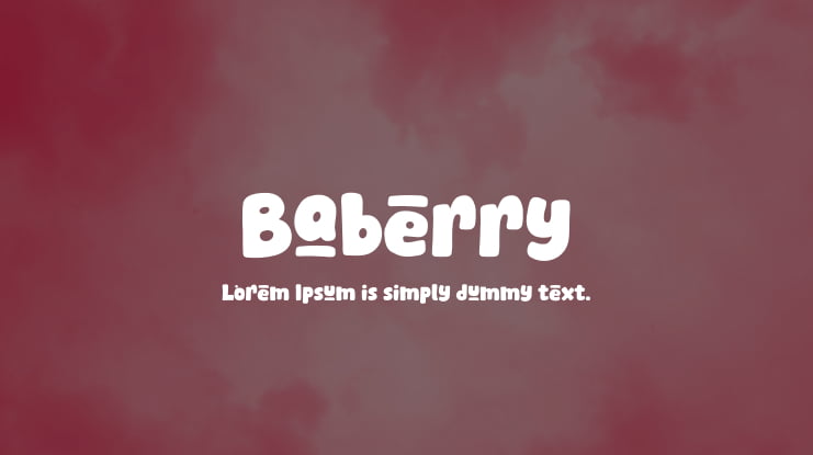 Baberry Font