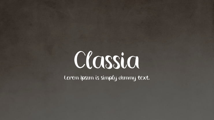 Classia Font