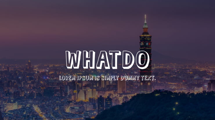 Whatdo Font