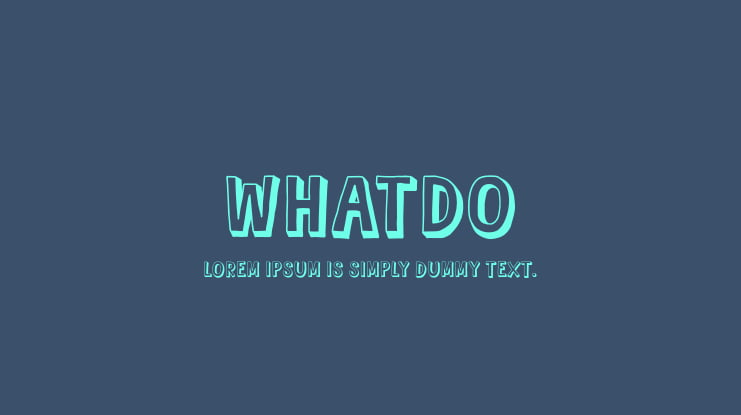 Whatdo Font