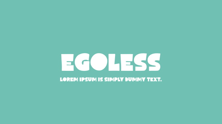 Egoless Font