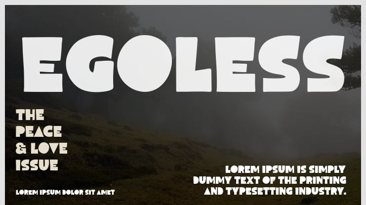 Egoless Font