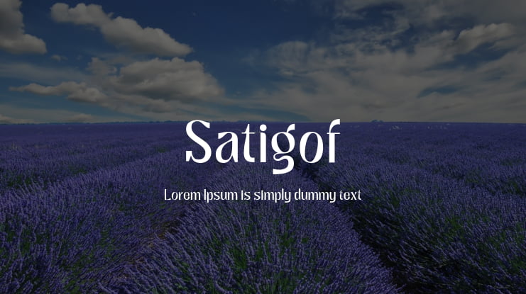 Satigof Font Family