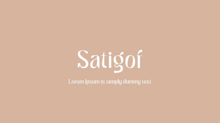 Satigof Font Family