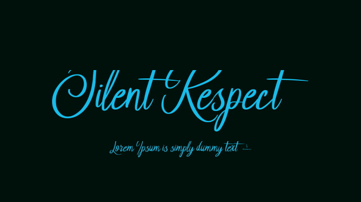 Silent Respect Font