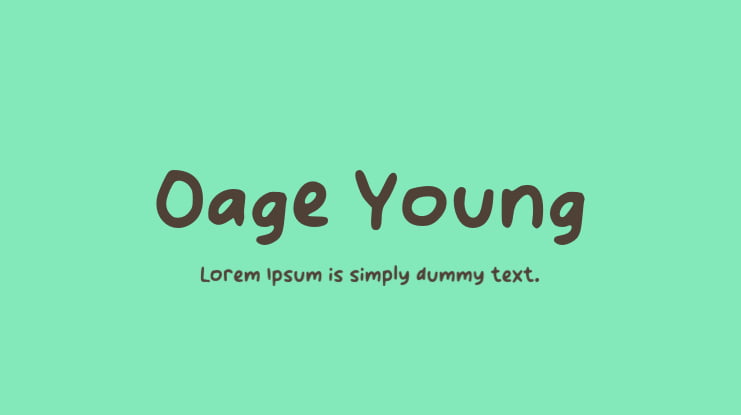 Oage Young Font