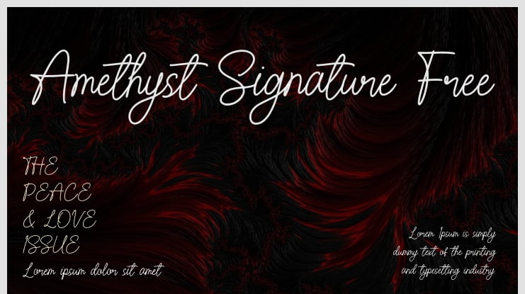 Amethyst Signature Free Font