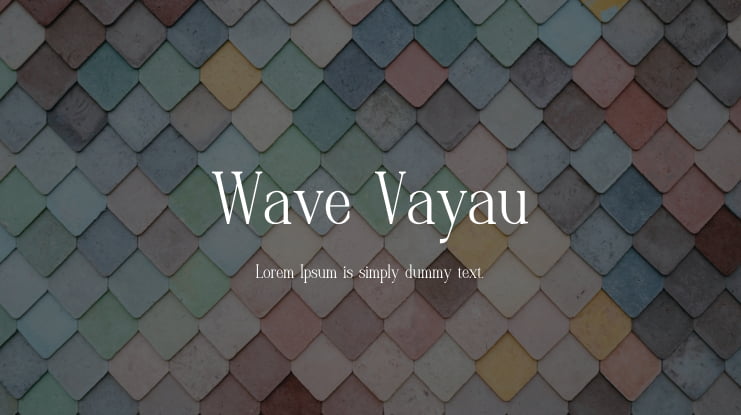 Wave Vayau Font