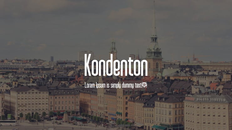 Kondenton Font Family