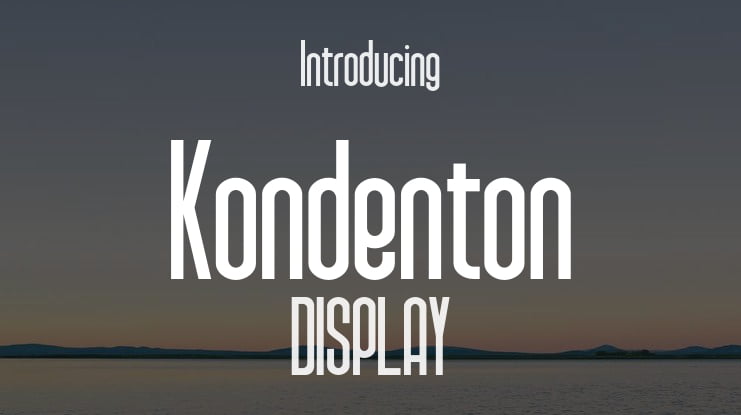 Kondenton Font Family