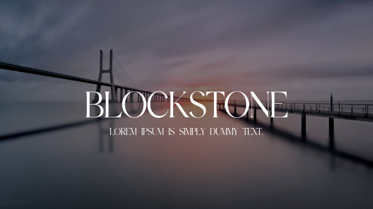 blockstone Font