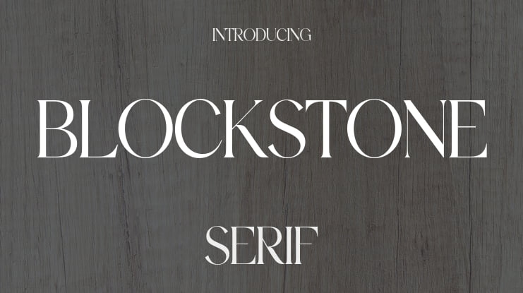 blockstone Font