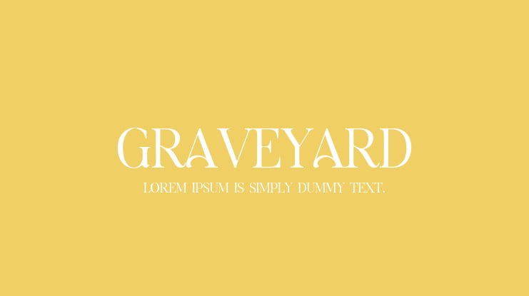 Graveyard Font