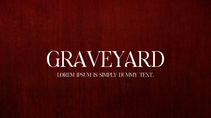 Graveyard Font