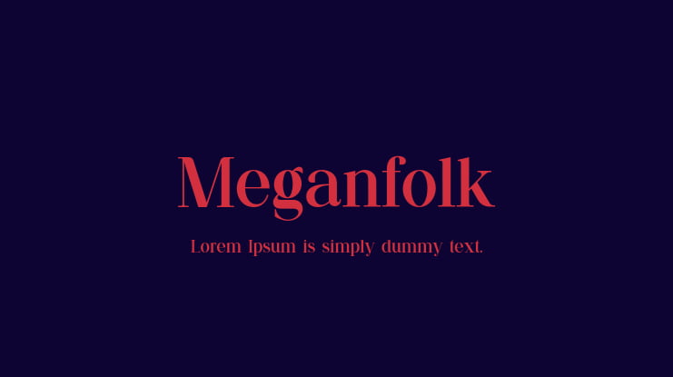 Meganfolk Font Family