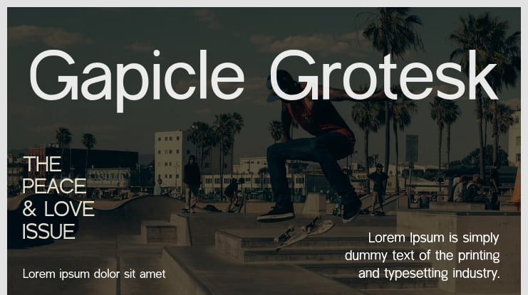 Gapicle Grotesk Font Family