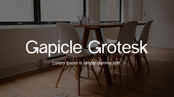 Gapicle Grotesk Font Family