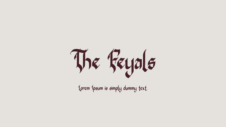 The Feyals Font