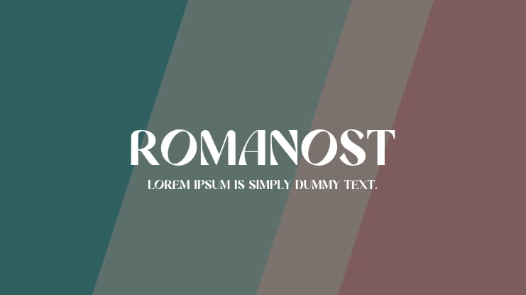 Romanost Font