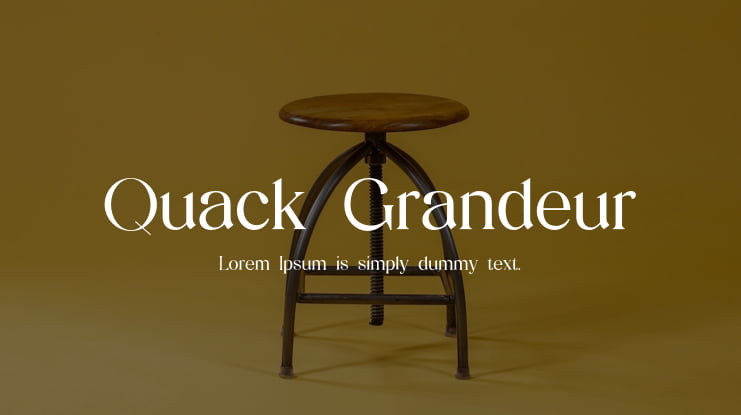 Quack Grandeur Font