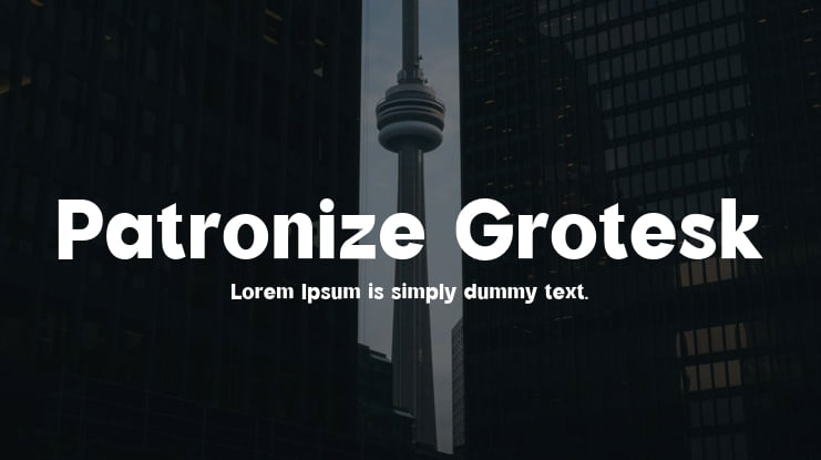 Patronize Grotesk Font